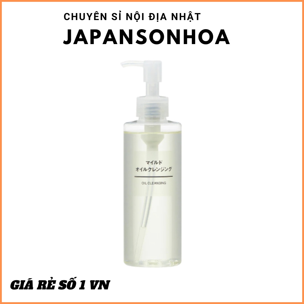 Dầu tẩy trang Muji Oil Cleansing 200mlCHÍNH HÃNG Tẩy sạch bụi bẩn và lớp trang điểm mà không làm mất đi độ ẩm của da