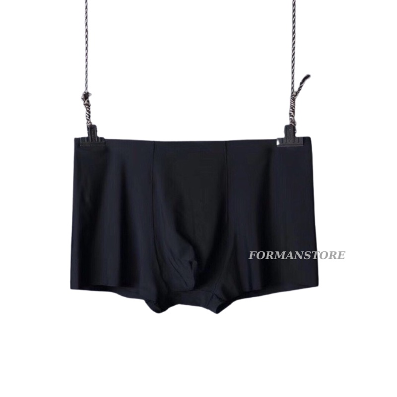 Quần Sịp Nam Boxer Lụa Premium Cao Cấp, Quần Lót Đùi Nam Đúc Nhật Bản Gói Kèm Túi Zip