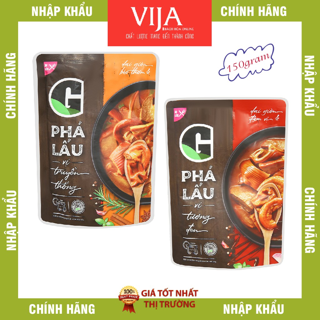 Phá Lấu G Vị Truyền Thống/ Tương Đen Gói 150G