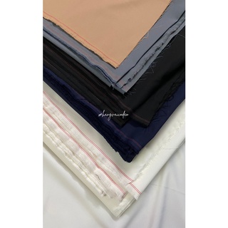 (CẮT TỪ 5M) VẢI COTTON LẠNH BIÊN CHỈ ĐỎ - KHỔ 1M55, VẢI CÔNG SỞ CHẤT ĐẸP, CO GIÃN, MAY QUẦN TÂY SUÔNG, ĐỒ CÔNG SỞ