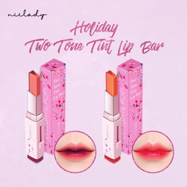 Son Môi Laneige Holiday Two Tone Tint Lip Bar (No. 2 Chic Pop)