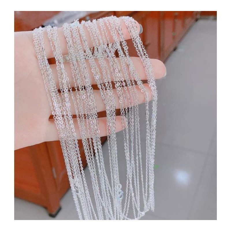 Dây chuyền nữ bạc s925 mắt xích cài mẫu mới bền đẹp vĩnh viễn bảo hành bạc Thuylamshop