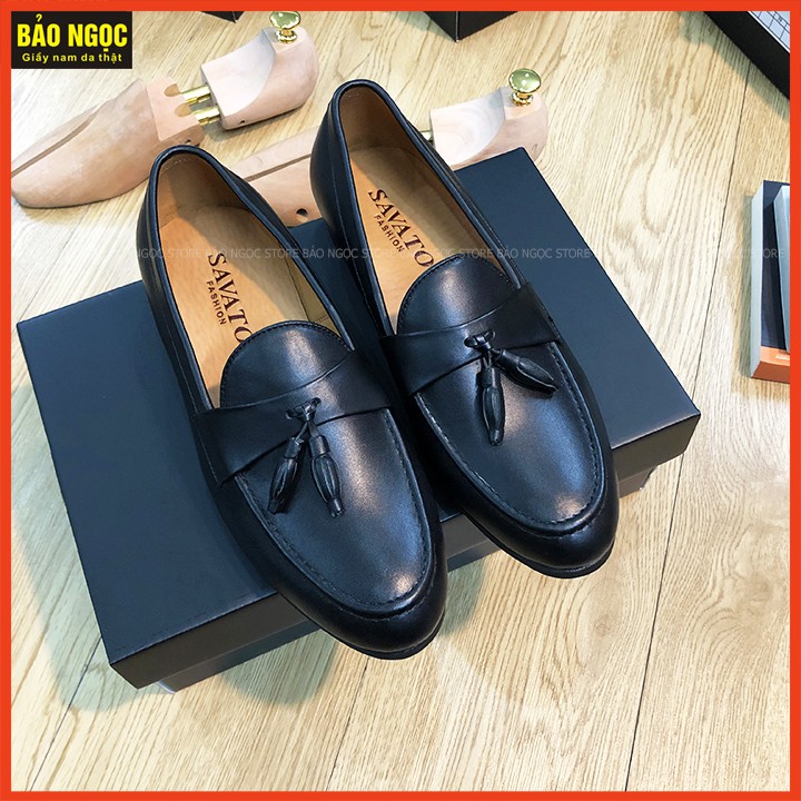 Giày Da Nam Băng Chuông Mờ - Da Bò Thật 100% - Bảo Hành Nổ Da 12 Tháng - Đế Cao Su Đúc - Mã K25