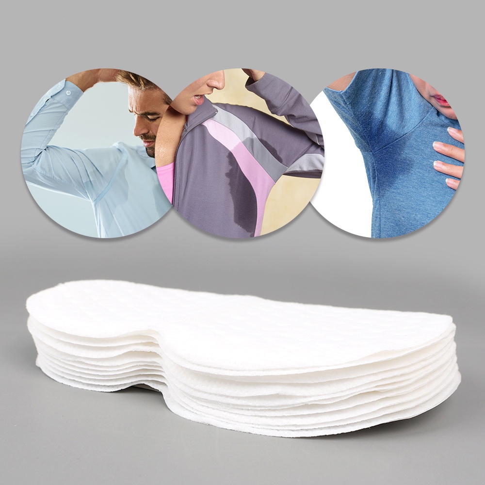 Set 10 Miếng Dán Vùng Dưới Cánh Tay Thấm Hút Mồ Hôi Tự Dính Bằng Vải Không Dệt