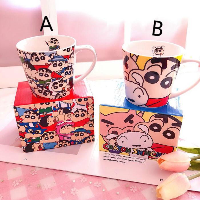 Cốc Uống Nước Bằng Sứ In Hình Nhân Vật Shin-Chan Độc Đáo
