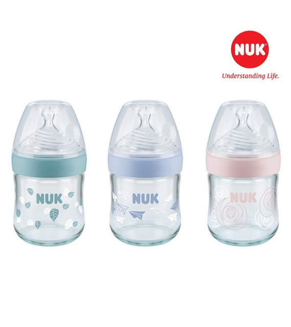 BÌNH SỮA THỦY TINH NUK NATURE SENSE 120ML-240ML