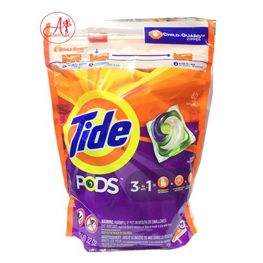 Viên Giặt Xã Quần Áo Tide Pods 3in1 (mới)