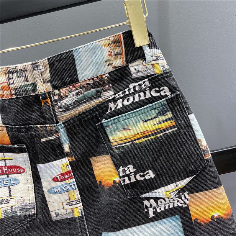 Chân váy jeans chữ A thời trang nữ tính