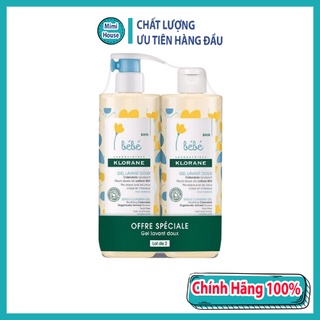 Sữa tắm gội Klorane nội địa pháp cho bé từ 0m+ sơ sinh không gây cay mắt bé, an toàn cho làn da nhạy cảm nhất