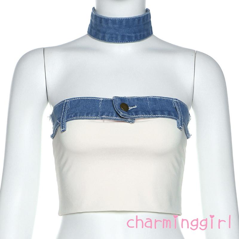 Chm-áo Sát Nách Ghép Vải Không Tay Đơn Giản Thời Trang Xuân Thu/Đi Club/Câu Lạc Bộ Đường Phố Cho Nữ