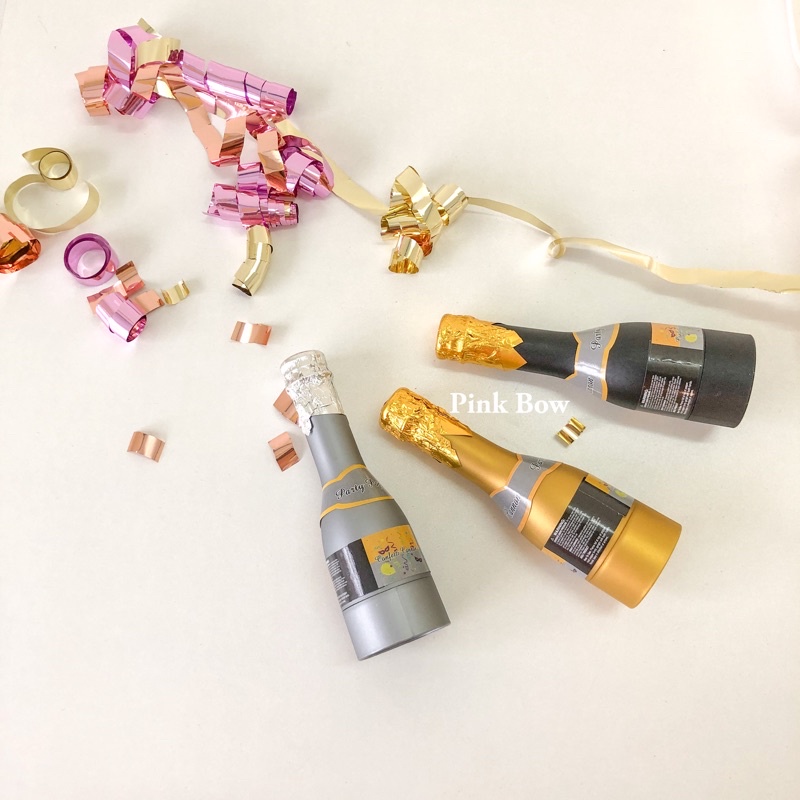 ĐỒ Thổi/Phụt hoa giấy hình chai rượu sang trọng màu Đen/Gold tạo bất ngờ trong những bữa tiệc SINH NHẬT/ PARTY/ THÔI NÔI