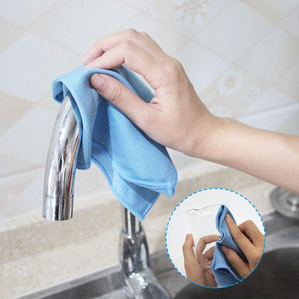 Khăn Lau Kính / Màn Hình Máy Tính / Xe Hơi Bằng Sợi Micro Không Gỉ Đánh Bóng Lỗ Bằng Thép Không Gỉ