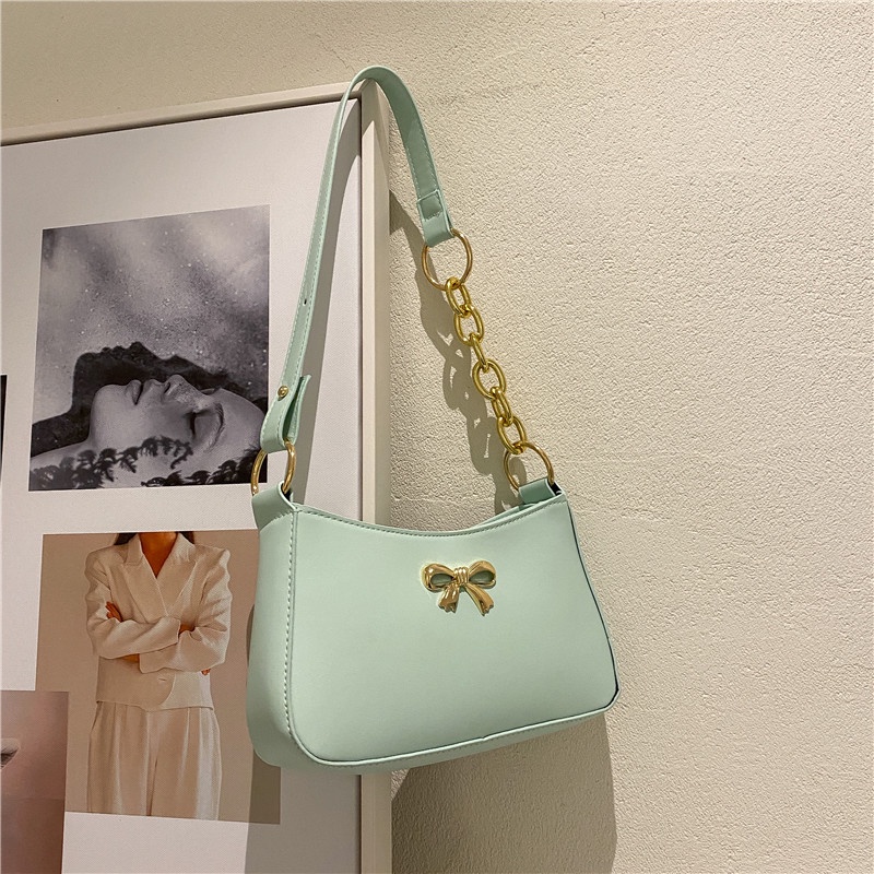 Túi đeo dưới cánh tay Màu Trơn Thời Trang Xuân Thu 2022 Cho Nữ