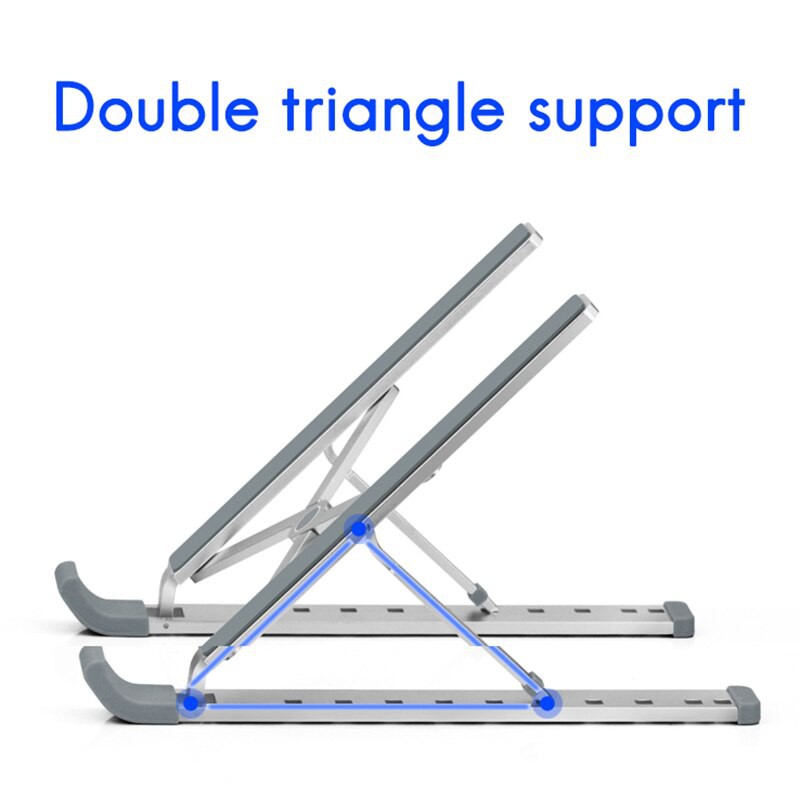 Giá đỡ laptop stand nhôm hỗ trợ tản nhiệt có thể gấp gọn chỉnh độ cao để laptop ipad macbook surface N3 cao cấp.