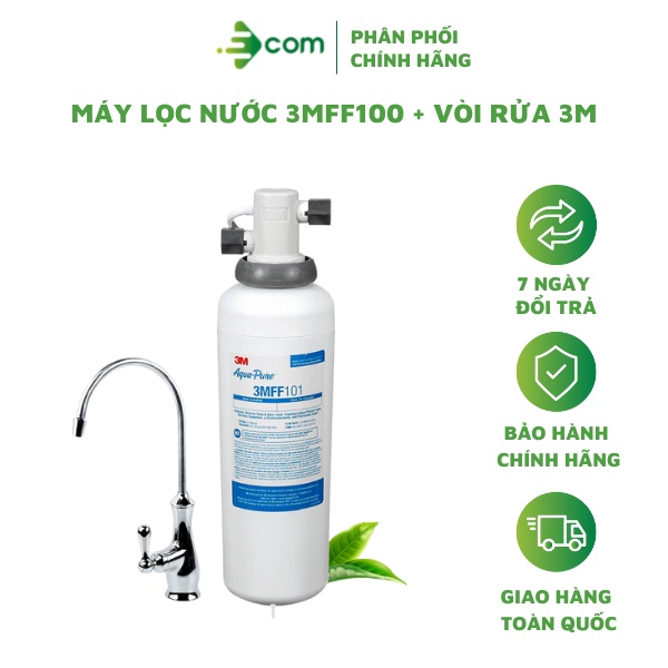 Máy lọc nước 3MFF100 + Vòi rửa 3M