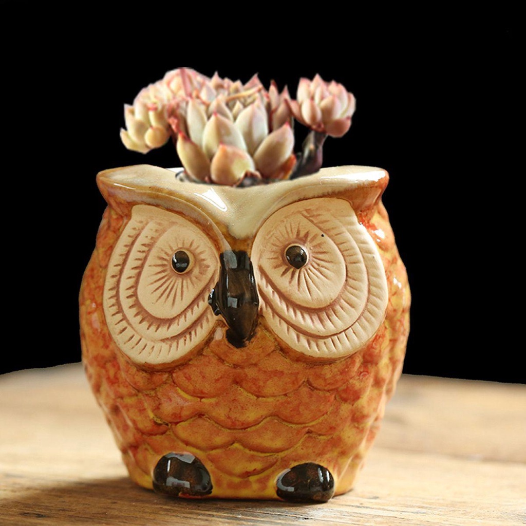 YIYU Chậu Cây Cảnh Bằng Gốm Sứ Dễ Thương Xinh Xắn