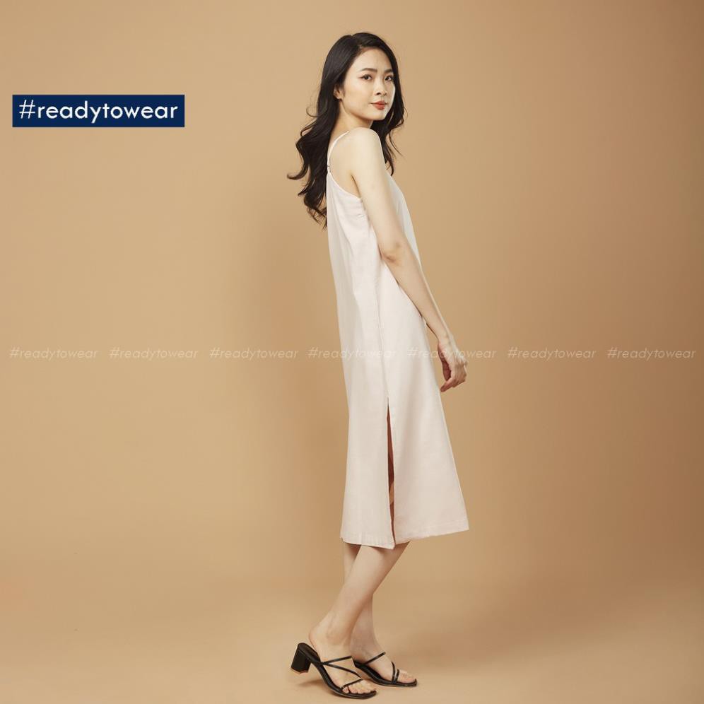 Đầm 2 dây xuông maxi - Váy hai dây dài suông xẻ tà hai bên - linen camisole dress D01  ྇ ་