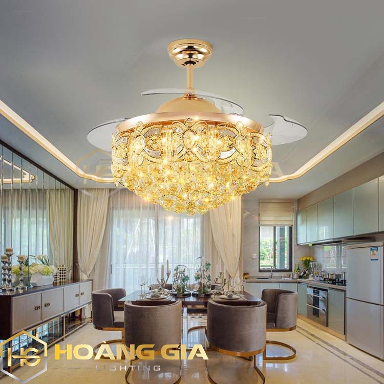 Quạt Trần Đèn ️🍀 Quạt Trần Phòng Khách ST1812️ 🍀 Cánh Cụp Cánh Xòe Có 3 Chế Độ Ánh Sáng Sang Trọng ️🍀 Điều Khiển Từ Xa