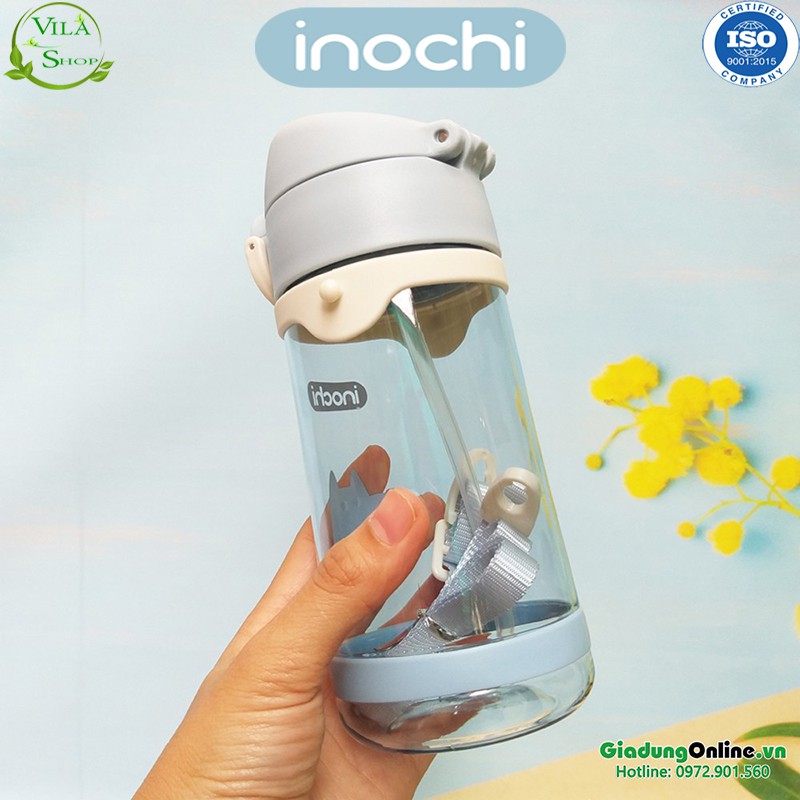 Bình Nước Cho Bé, Bình Nước Cao Cấp Chính Hãng Goki Zuzu 520ml Inochi Đạt Tiêu Chuẩn Xuất Nhật Châu Âu Eu