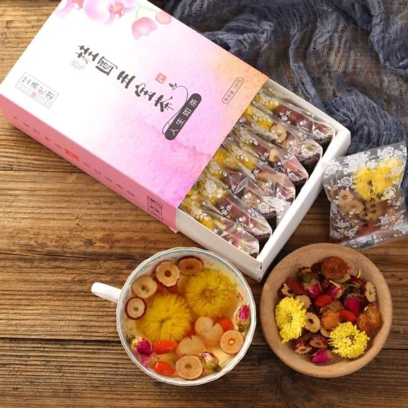 Combo trà hoa và trà quế viên