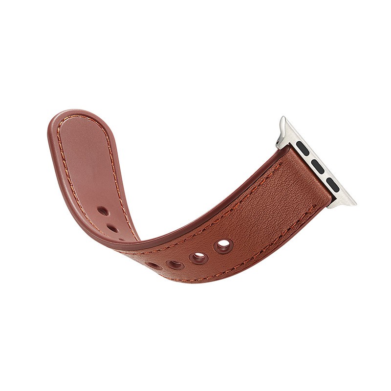Dây Đeo Thay Thế Bằng Silicon Phối Da Cho Apple Watch Series 7 6 5 4 3 2 1 SE iwatch7 45mm 38/41/40/42 44mm
