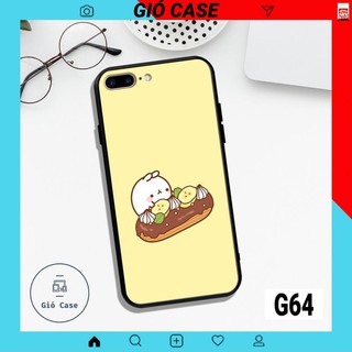 ỐP LƯNG IPHONE 7 PLUS - 8 PLUS IN HÌNH MOLANG SIÊU DỄ THƯƠNG cute