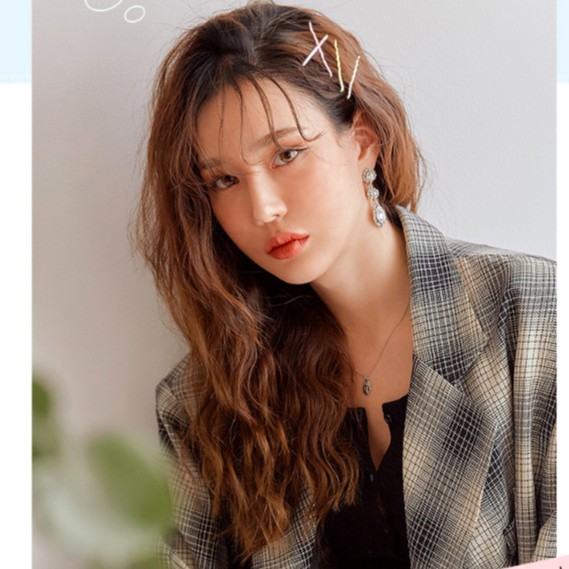 Set 50 kẹp tóc XIAODUOJIAJU màu cầu vồng thời trang dễ thương