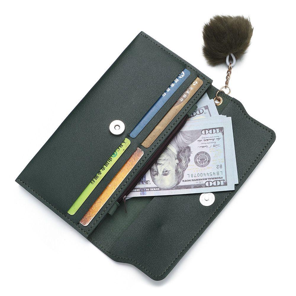 Ví Da Pu Họa Tiết Bướm Đính Bóng Lông MIHAN1