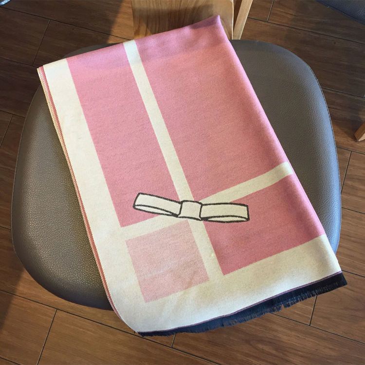 Khăn Choàng Cổ Hai Mặt 190 * 65CM Bằng Lông Cashmere Nhân Tạo Dày Dặn Ấm Áp Đa Năng