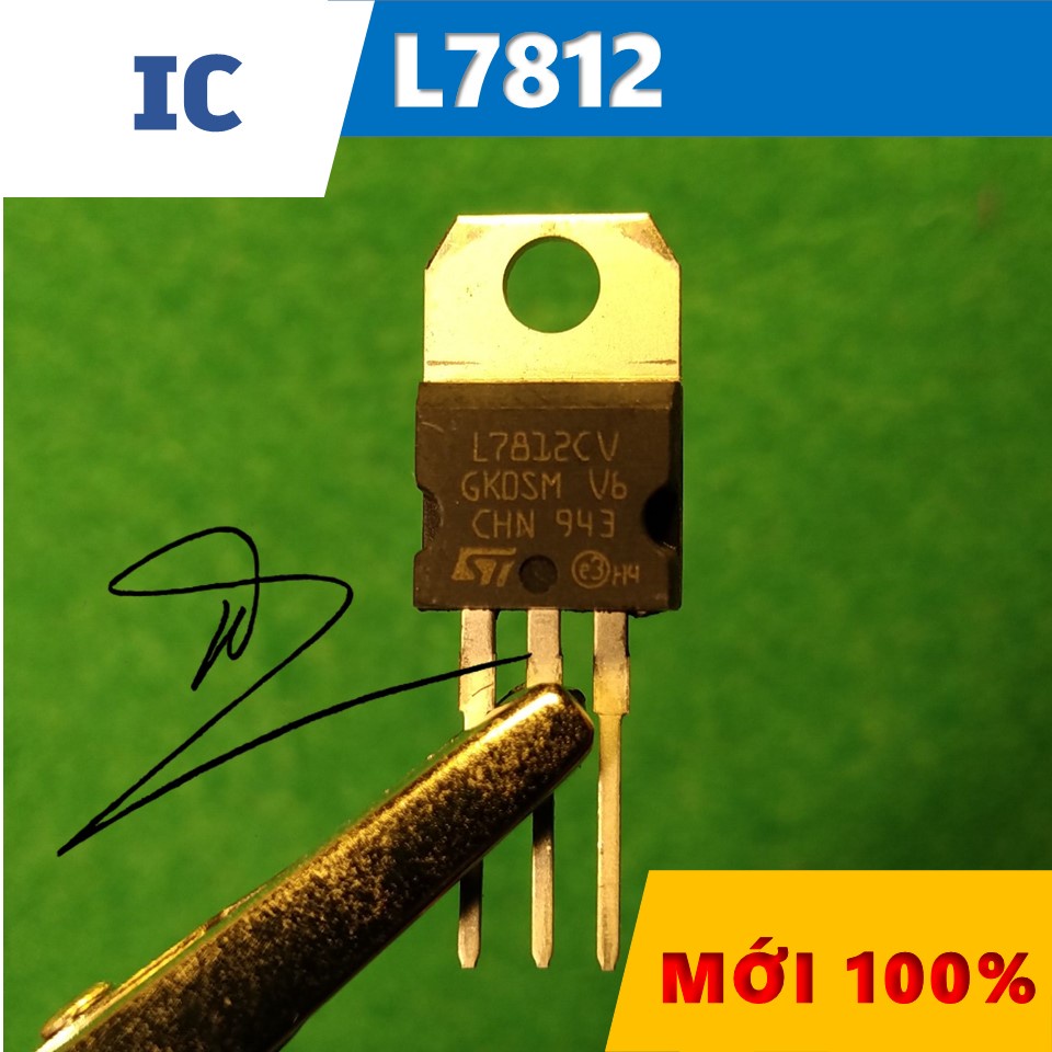 IC ổn áp L7812 TO-220 Mới 100% / 35V/12V/2.2A