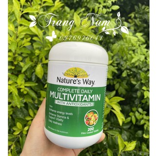 Vitamin tổng hợp & tảo biển Nature’s Way Multivitamin Spirulina 200 viên (Úc)