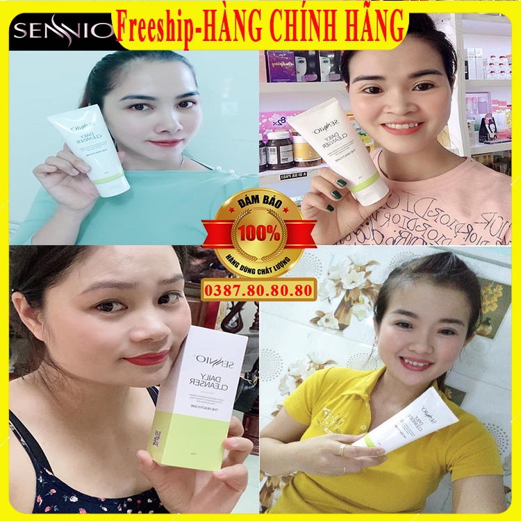 Sữa rửa mặt cho da dầu mụn,se khít chân lông/Sữa rữa mặt trắng da sennio giúp loại bỏ mụn nữ