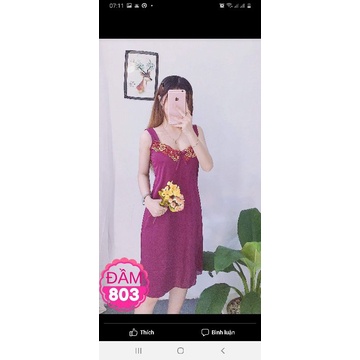 Đầm ngủ - Đầm mặc nhà thun lạnh nữ
