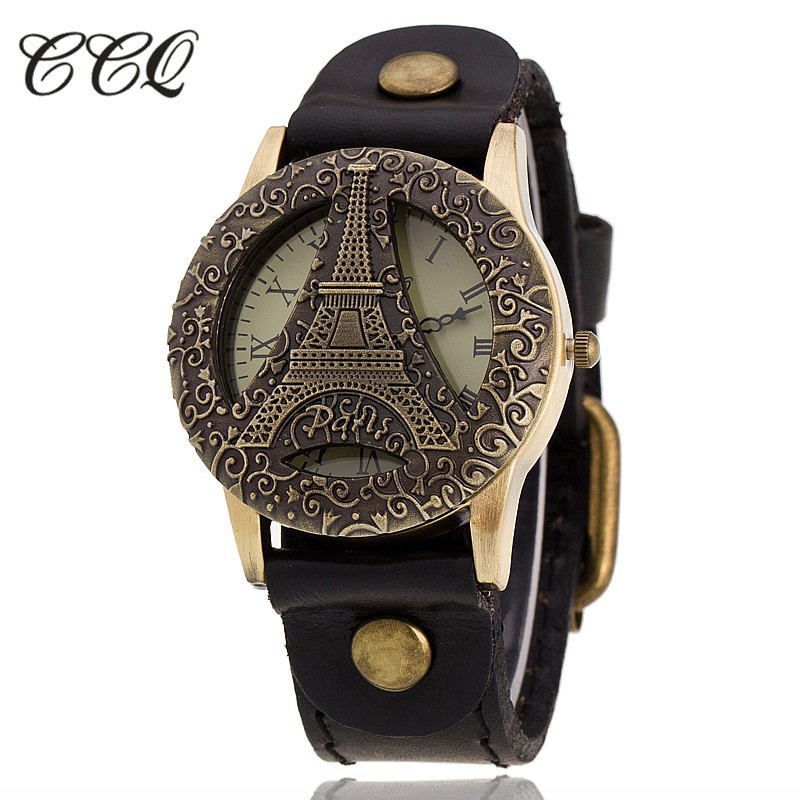 Đồng hồ thạch anh đeo tay dây da thời trang cho nữ | BigBuy360 - bigbuy360.vn