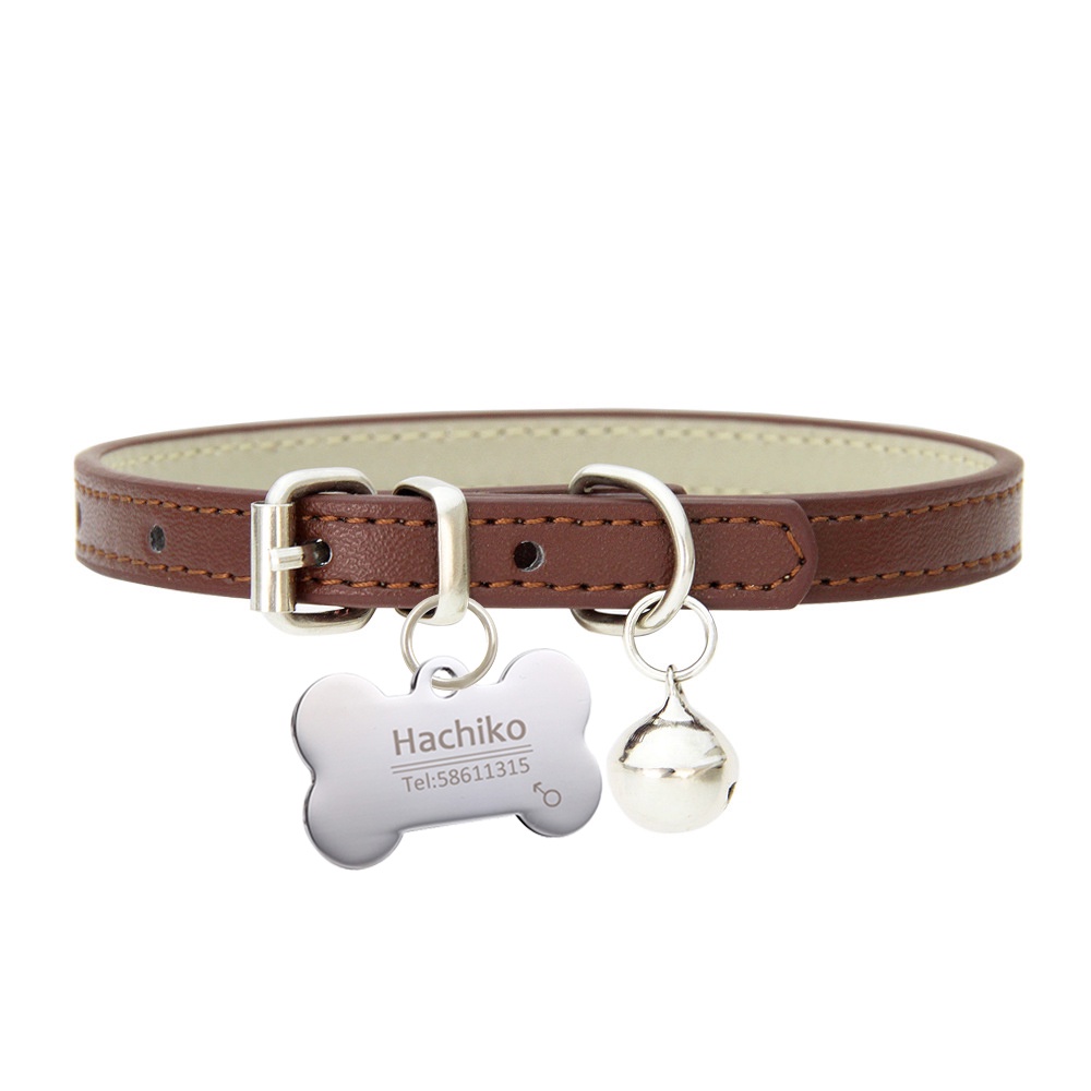 PU Da Vòng Cổ cho Mèo & Chó +Vòng cổ cho Chó  - Vòng cho chó to lớn Y1-5