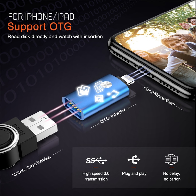 Đầu Chuyển Đổi Cổng Lightning Sang Usb 13 Cho Iphone 11 Pro Max X Xs Xr 6 6s 7 8 Plus Ipad Ios 12