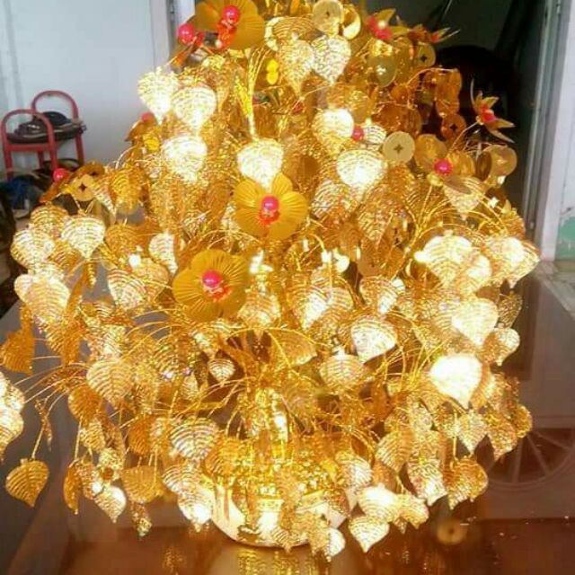 Trọn bộ nguyên liệu làm cây cành vàng lá ngọc
