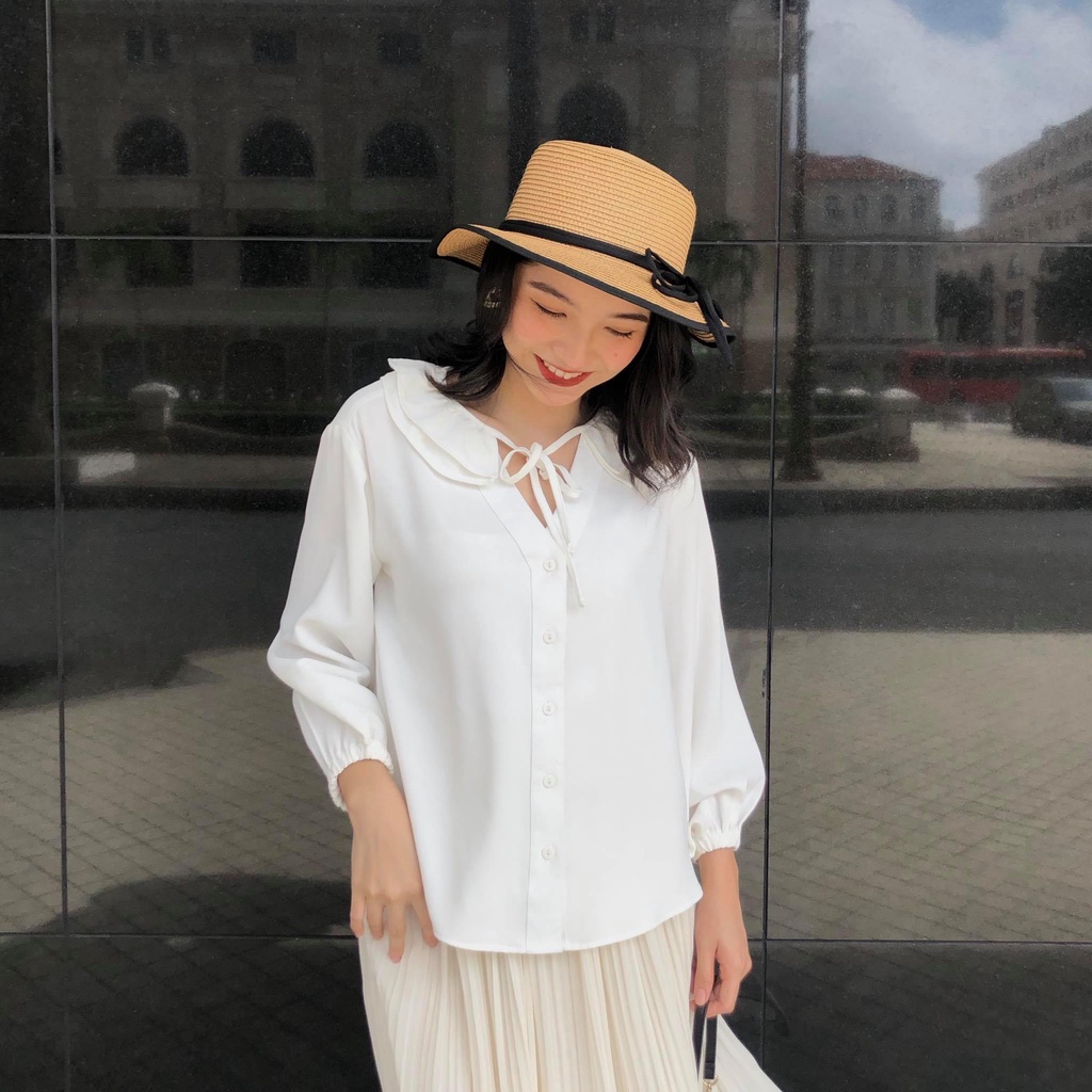 [ 26Studio ] Áo sơ mi cổ bèo Heisty shirt