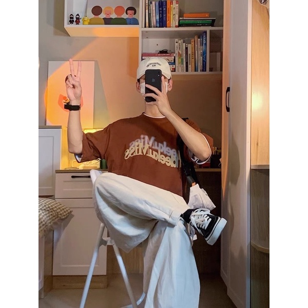 Áo Thun Cotton TIDEE Form Rộng Nam Nữ Unisex