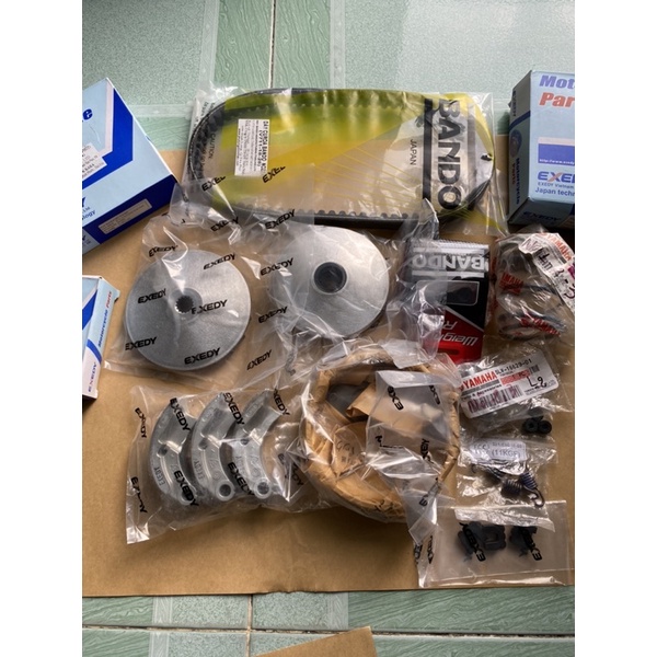 Full bộ nồi trước nồi sau và dây curoa cho Yamaha Nozza - Yamaha Cuxi