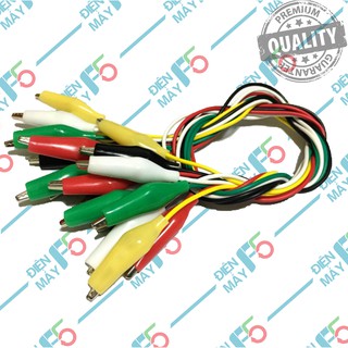 DMF5 Bộ dây kẹp cá sấu nhiều màu