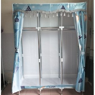 tủ đựng quần áo vải loại 1 metall 3 buồng cao cấp