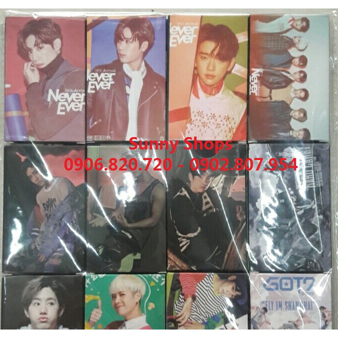 Lomocard GOT7 - Mark - Jackson - JinYoung