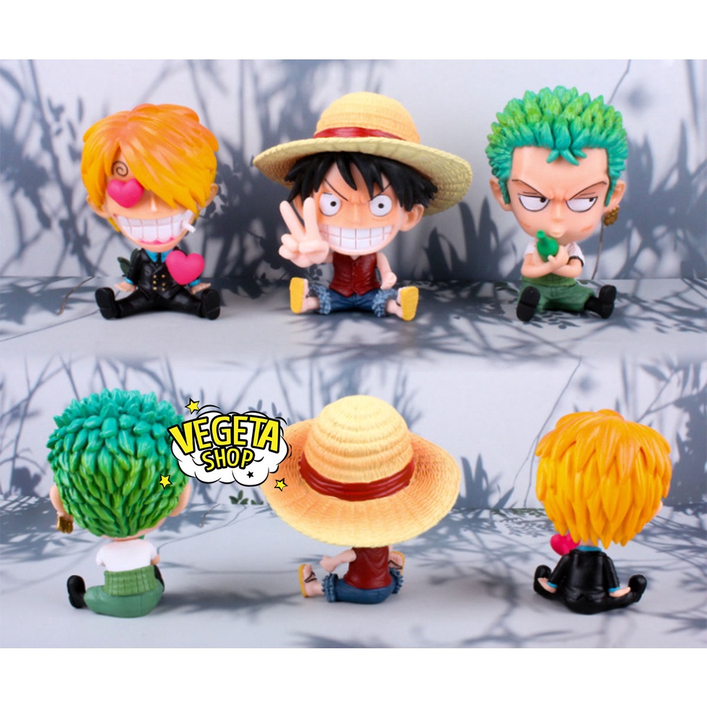 Mô hình One Piece - Luffy Zoro Sanji Ace Sabo Nami Robin Chopper Usopp Brook Franky Jinbei Boa Hancok Doflamingo - Chibi