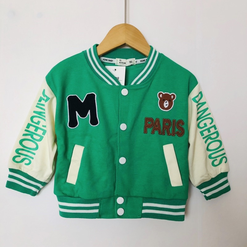 ÁO KHOÁC BOMBER THÊU GẤU HÀNG QCCC