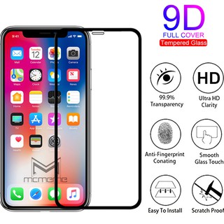 Kính cường lực 9D toàn màn hình cho iPhone 12 Mini 11 Pro 6 6S 7 8 plus X XS MAX XR SE 2020
