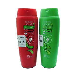 Dầu Gội Dược Liệu Thái Dương 3 (Đỏ, Xanh)