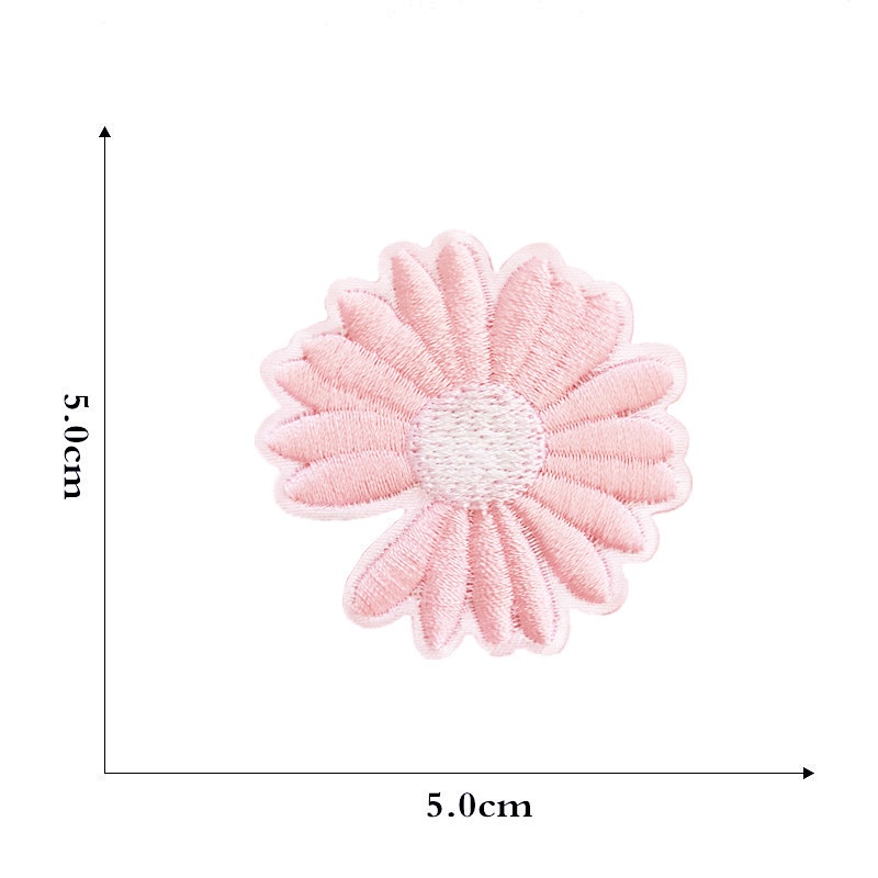 Miếng dán ủi thêu hình hoa cúc nhỏ cá tính - miếng dán ủi hoặc khâu bông hoa cúc dễ thương