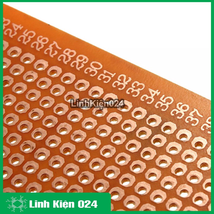 Bộ 2 Tấm PCB Phíp Đồng Đục Lỗ 9x15Cm ( nâu )