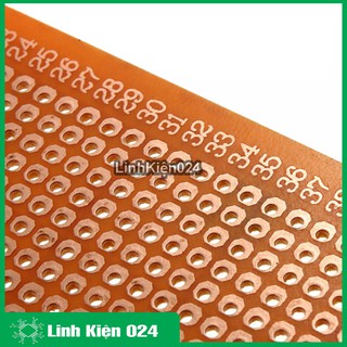 Bộ 2 Tấm PCB Phíp Đồng Đục Lỗ 9x15Cm ( nâu )